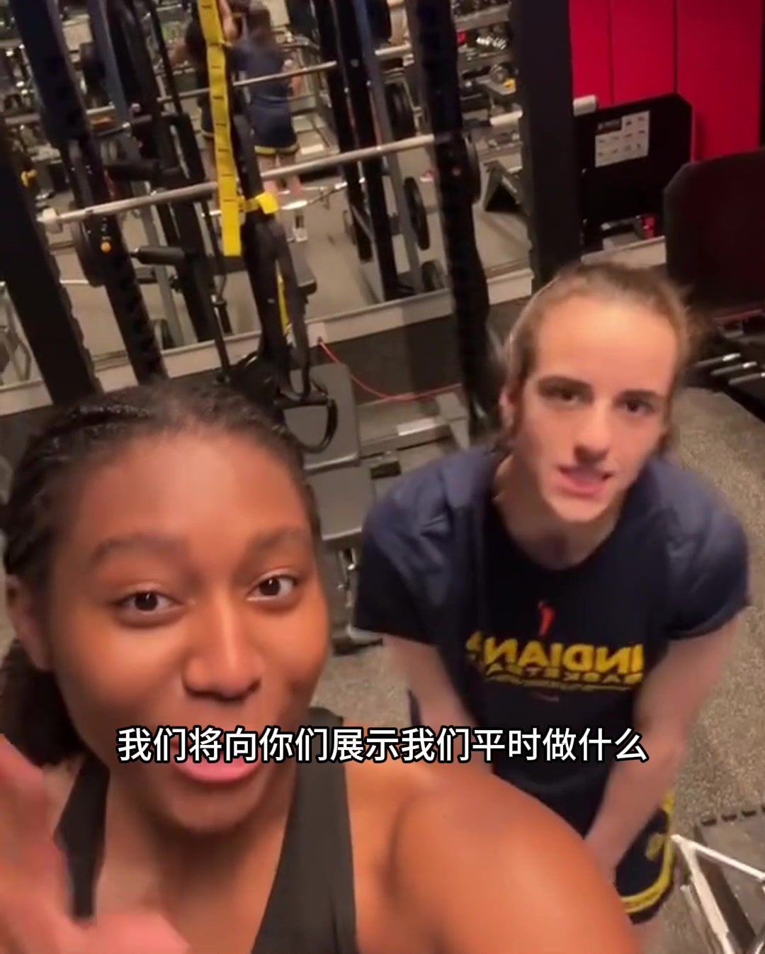 狂热双状元力量训练趣味Vlog 凯特琳-克拉克这表情太狠了😄
