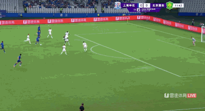 💥特谢拉超级世界波破门 申花主场1-0领先国安